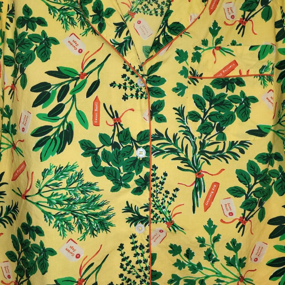 Printfresh Herb Garden Button Down Short Sleeve P… - image 2